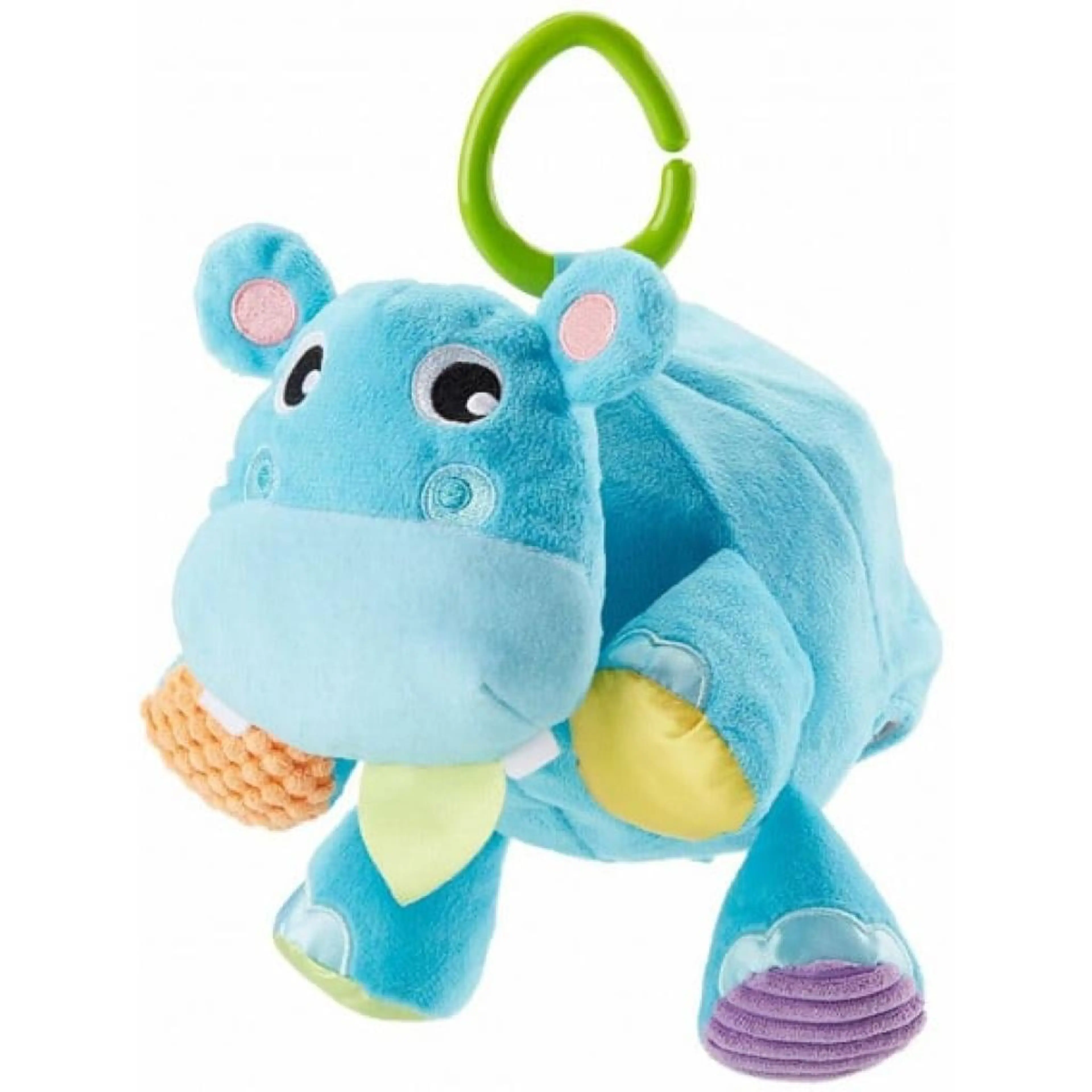 Плюшена играчка Хипопотам 2 в 1, 8.3 x 16.3 x 27.5 см